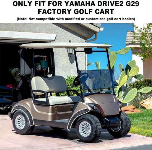 مشاعل السوتف الأمامية والخلفية المتوافقة مع yamaha drive2 G29 2017-2025 ملحقات عربة الجولف ، حرس الطين الطين المشترك ل yamaha drive2 g29 عربات الجولف غير المعدلة in Kuwait