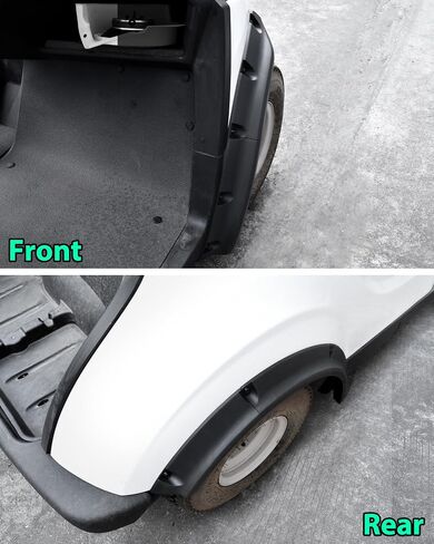 Fender Flares for Yamaha Drive2 G29 2017-2025 ملحقات عربة الجولف ، مشاعل العجلات الخلفية الأمامية مجتمعة طواف الطين من أجل Yamaha Drive2 G29 عربات الجولف غير المعدلة in Saudi Arabia