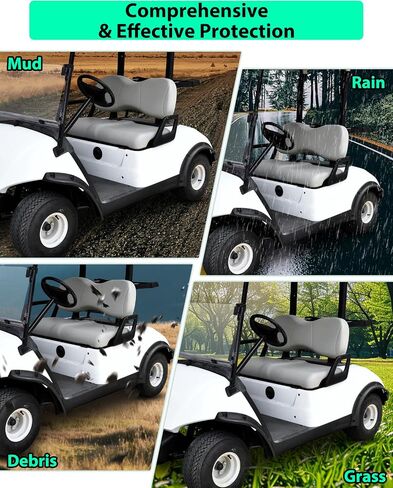 Fender Flares for Yamaha Drive2 G29 2017-2025 ملحقات عربة الجولف ، مشاعل العجلات الخلفية الأمامية مجتمعة طواف الطين من أجل Yamaha Drive2 G29 عربات الجولف غير المعدلة in Saudi Arabia