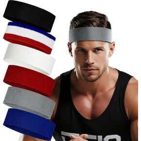 Sweatbands and Wristbands for Men and Women - 8 Pack Sweatband Set for Tennis, Basketball, Outdoor Activities, Running, Gym in Saudi Arabia