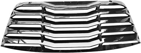 Ikon Motorsports ، Window Counver متوافق مع 2008-2023 Dodge Challenger ، Gloss Black Sun Shade Cover الخلفية الزجاج الأمامي ، 2009 2010 2011 2013 2014 2015 2015 2017 2018 2019 2020 in Kuwait