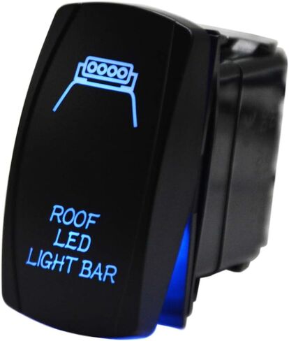 Light Bar Rocker Switch Zombie Lights Blue Backlit 20A 12V ON-Off LED Light Compatible with UTV ATV Polaris Ranger RZR XP Turbo Can Am Commander Maverick X3 in Kuwait