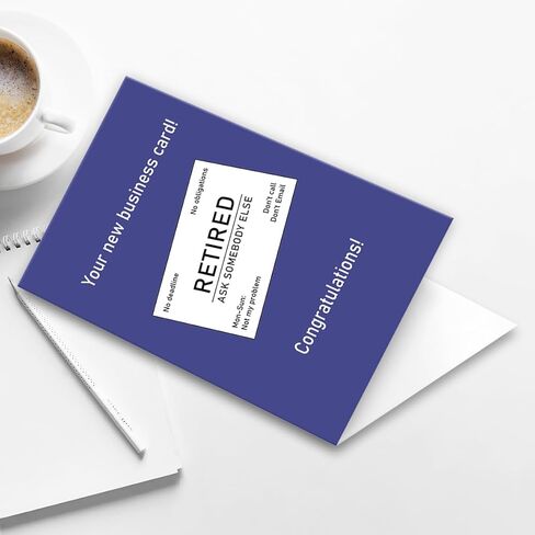 Funny Retirement Card for Men Women,Happy Retiring Card for Colleague,Congratulation Retirement Gifts for Him Her,Coworker Leaving Work Card in Kuwait