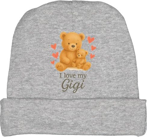 inktastic I Love My Gigi Teddy Bears and Hearts Baby Beanie Hat in Saudi Arabia