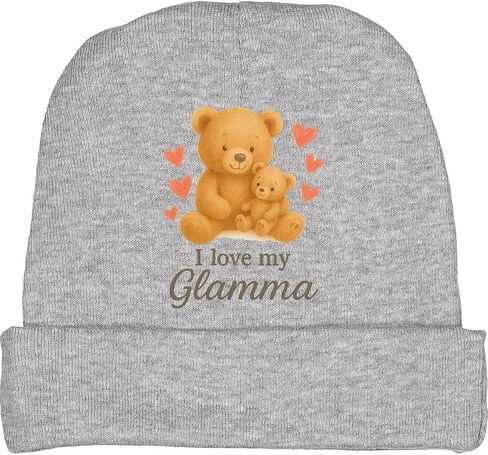 inktastic I Love My Glamma Teddy Bear Baby Beanie Hat in Saudi Arabia