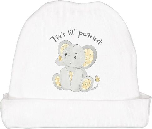 inktastic Tia's Lil' Peanut Baby Beanie Hat in Saudi Arabia