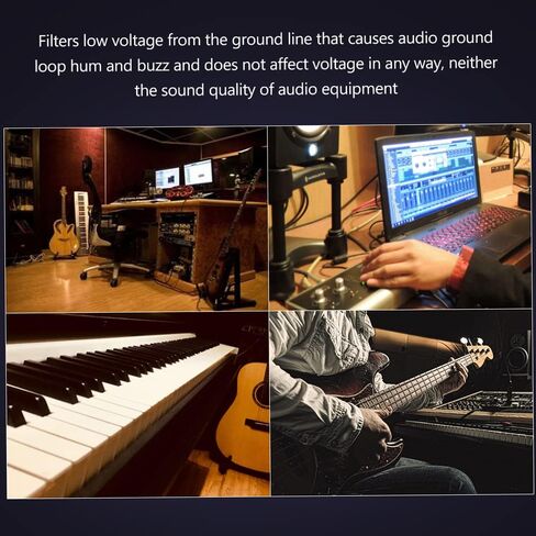 Huiop Plug-in AC Buzz Killer ، AC Ground Loop Love Eliminator Plug-in AC Buzz Killer Hum Eliminator Cannermeller in Kuwait
