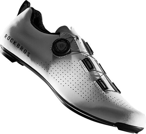Rockbros Men Cycling Shoes CR5 مع T500 Carbon Fiber Sole ، متوافق مع Peloton & Look Delta/SPD ، وأحذية دراجة خفيفة الوزن قابلة للتنفس in Saudi Arabia