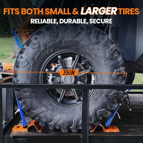 مجموعة أدوات ربط إيقاف العجلات ANTELOPE، طقم حزام ربط مقاس 2 × 6 بوصات، نظام ربط مقطورة عالي التحمل للعجلات مقاس 10 بوصة - 23 بوصة، مركبات ATV، UTVs، مقطورات، مصدات العجلات وتركيبات محكمة الربط، 4 عبوات (أزرق) in Kuwait