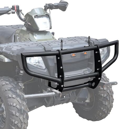 Front Bumper for Polaris Sportsman 450 500 600 700 800 2005-2010 Accessories, Heavy-Duty Combined Brush Guard Black Bumper Guard Protector with Light Bar Bracket in Saudi Arabia