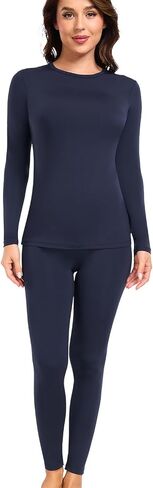 Wirarpa Women's Fleece المبطنة بالملابس الداخلية الحرارية وضعت طبقة قاعدة Johns الطويلة للنساء الشتاء أعلى القاع in Kuwait
