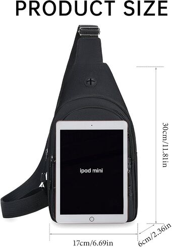 Portable Mens Sling Backpack Crossbody Sling Bag for Men for Traveling Hiking Outdoors in Saudi Arabia