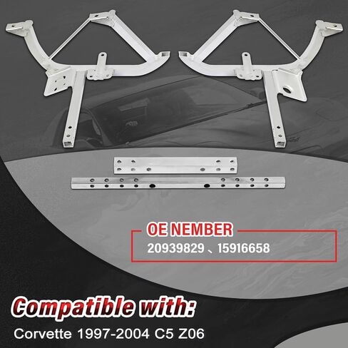 Lower Radiator Core Pare Plate Skid Bar Plate متوافق مع 1997-2004 Chevy Chevrolet Corvette C5 Z06 استبدال رقم OE: 10400765 15824318 15916658 in Saudi Arabia