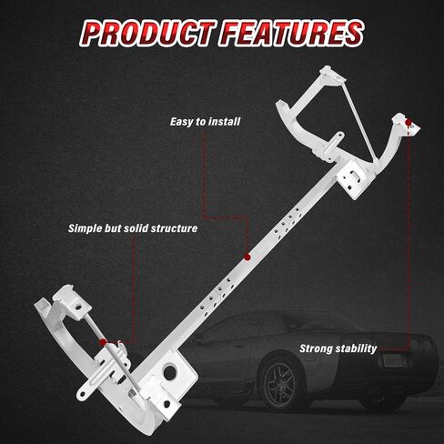 Lower Radiator Core Pare Plate Skid Bar Plate متوافق مع 1997-2004 Chevy Chevrolet Corvette C5 Z06 استبدال رقم OE: 10400765 15824318 15916658 in Saudi Arabia