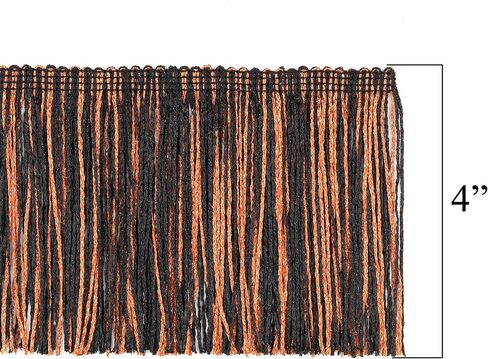 Trims by the Yard 5 Yards of 4" Glitter Chainette Fringe Trim, Christmas Multi in Saudi Arabia