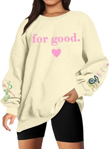LUKYCILD Musical Sweatshirt for Women Witch Princess Graphic Sweatshirts Long Sleeve Musical Movie Fans Pullover Tops in Saudi Arabia
