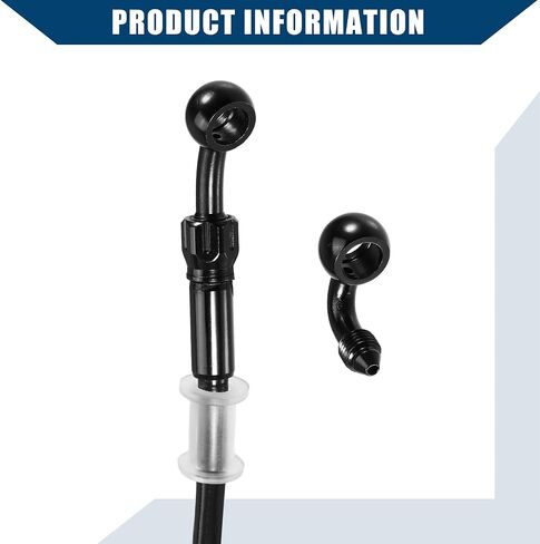 Brake Hose Motorcycle Hydraulic Brake Line Oil Hose Pipe Fitting with Banjo/Inner for ATV Motorcycle Motocross/Durable 170cm Length / 1 Set in Saudi Arabia