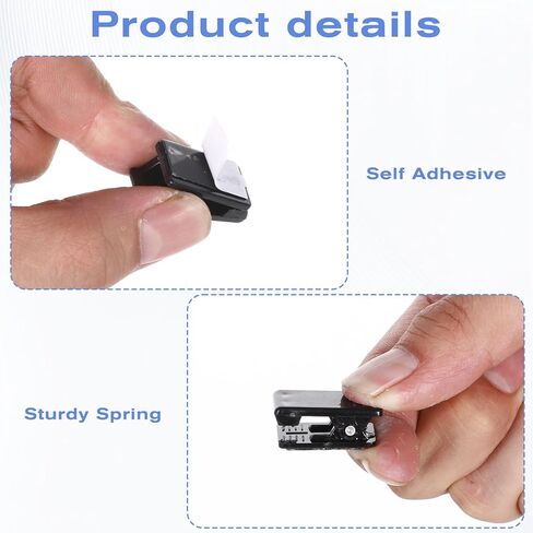 15 PCS Tapestry Wall Clips ، مقاطع لافتة بلاستيكية ذاتية اللصق للجدران ، مقاطع لاصقة للصور ، شنق الجدار النسيج ، الملصقات ، المنزل والمكتب (أسود) in Kuwait