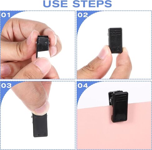 15 PCS Tapestry Wall Clips ، مقاطع لافتة بلاستيكية ذاتية اللصق للجدران ، مقاطع لاصقة للصور ، شنق الجدار النسيج ، الملصقات ، المنزل والمكتب (أسود) in Kuwait