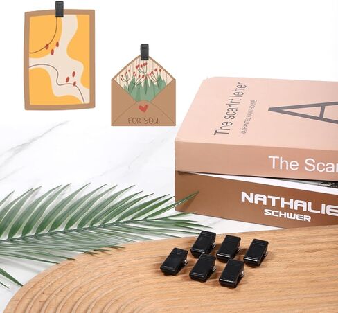 15 PCS Tapestry Wall Clips ، مقاطع لافتة بلاستيكية ذاتية اللصق للجدران ، مقاطع لاصقة للصور ، شنق الجدار النسيج ، الملصقات ، المنزل والمكتب (أسود) in Kuwait