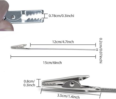 20 Pcs Metal Wire Alligator Clips, Long-Tailed Alligator Clamp Photo Clip Holder, Clip Photo Holders in Saudi Arabia