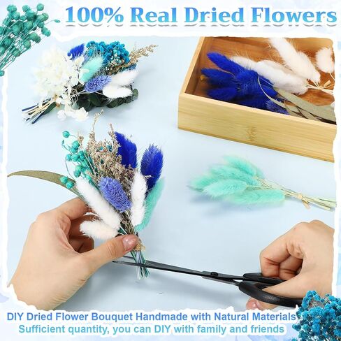 120 Pcs Fall DIY Natural Dried Flower Set Autumn Decoration Bulk Mini Dried Flowers with Stems for Crafts Vase DIY Bouquet, Door Hanging Wreath, Table Centrepieces, Candle (Orange) in Saudi Arabia