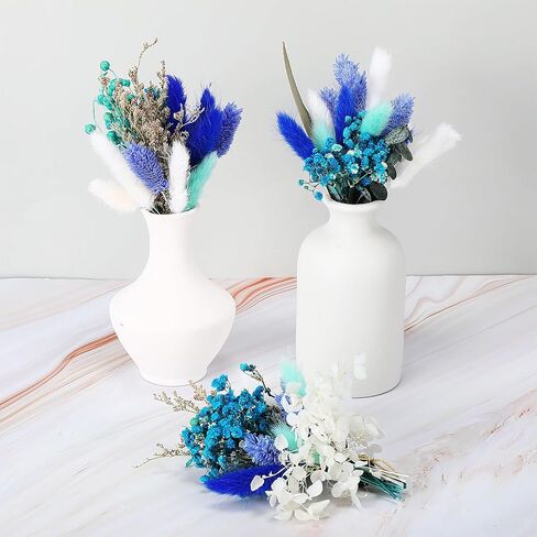 120 Pcs Fall DIY Natural Dried Flower Set Autumn Decoration Bulk Mini Dried Flowers with Stems for Crafts Vase DIY Bouquet, Door Hanging Wreath, Table Centrepieces, Candle (Orange) in Saudi Arabia