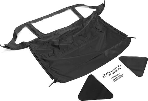Convertible Soft Top Compatible with 1971-1981 Triumph Spitfire, Black Color with Clear Plastic Windows, Sailcloth Vinyl Soft Roof Replacement in Saudi Arabia