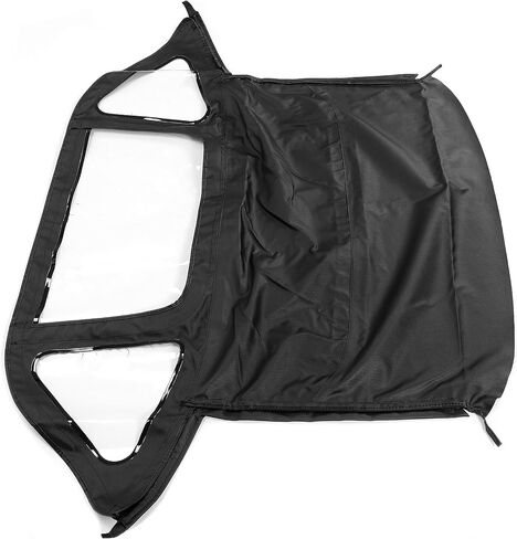 Convertible Soft Top Compatible with 1971-1981 Triumph Spitfire, Black Color with Clear Plastic Windows, Sailcloth Vinyl Soft Roof Replacement in Saudi Arabia