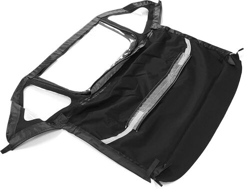 Convertible Soft Top Compatible with 1971-1981 Triumph Spitfire, Black Color with Clear Plastic Windows, Sailcloth Vinyl Soft Roof Replacement in Saudi Arabia