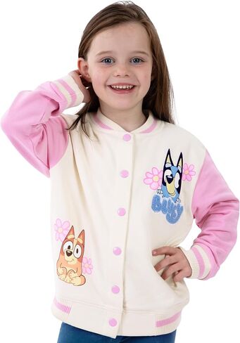 Bluey Jacket, Long Sleeve Girls Jacket, Kids Cotton Bomber Jackets, Girls Clothing in Saudi Arabia