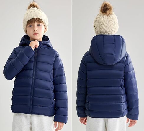 maoo garden Girls Boys Winter Puffer Jacket Big Kids Faux-Down Lightweight Packable Water-Resistant Coat in Saudi Arabia