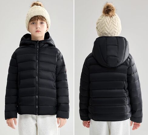 maoo garden Girls Boys Winter Puffer Jacket Big Kids Faux-Down Lightweight Packable Water-Resistant Coat in Saudi Arabia