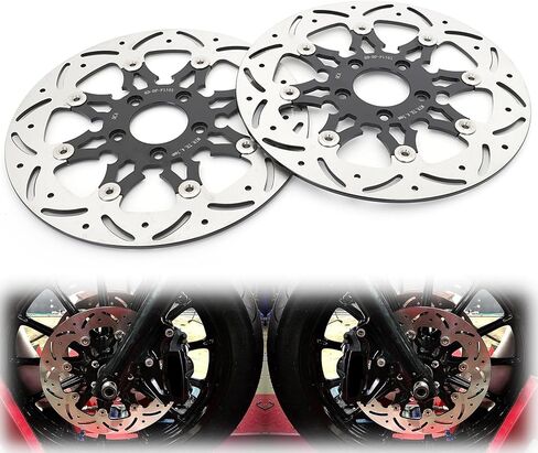 TOFR 11.5 "فرامل دوار القرص الأمامي الخلفي العائمة لطريق هارلي جولة King Electra Glide 00-07 Dyna Super Wide Glide Low Rider 00-05 Sportster 883 1200 00-13 Softail Heritage Classic 00-23 in Kuwait