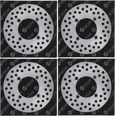 NICHE Front Rear Brake Rotor Set For Honda Big Red 700 Pioneer 500 45251-HL1-A01 45251-HL3-A00 4 Pack in Saudi Arabia