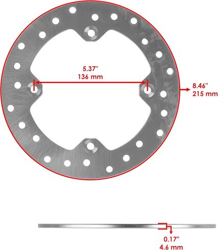 Caltric Brake Disc Rotor Front/Rear NEW Compatible with Can Am Outlander 570 DPS 2018 2019 2020 2021 2022 in Saudi Arabia