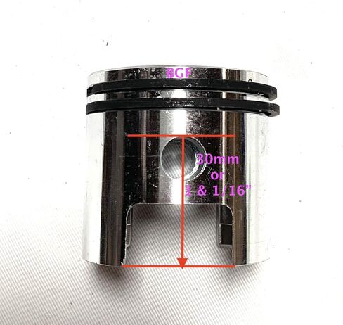 مكبس BGF 80CC 47 مم مع حلقات أعلى ثقب 30 مم أو 1 و 1/16 in Kuwait