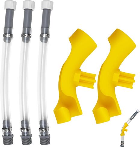 2 PCS سباق خرطوم إبريق الوقود ، Jegs Jugs & Scribner خزانات الوقود - متوافقة مع 3/5/5.5 جالون حاويات - مثالية للرياضات والسيارة - سباق الطريق in Kuwait