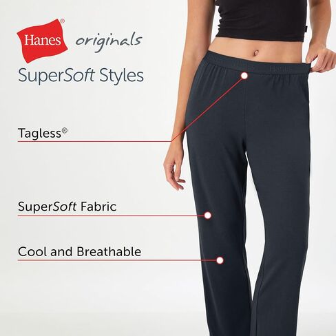 Hanes Lounge ، Originals Supersoft Comfywear Sleep Pants ، Loungewear for Women ، 30 " in Saudi Arabia
