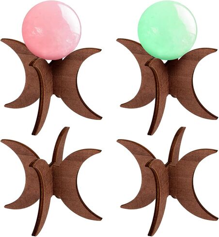 4 PCS كرة كريستال الكرة الكريستالية معروضة عرض حامل مجموعة ديكور حامل الكريستال الصغيرة الدعائم الدعامة حامل الكرة لصخور أذن البحر صخور الكرة الأحجار الكريمة العقيق المعدنية الحفريات in Saudi Arabia