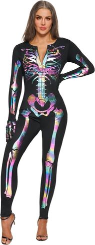 إبداعات spooktaculary Womens Heledon Costume Glow في البودات العظمية المظلمة ، الهالوين ، أزياء الهالوين للبالغين in Saudi Arabia