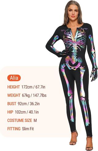 إبداعات spooktaculary Womens Heledon Costume Glow في البودات العظمية المظلمة ، الهالوين ، أزياء الهالوين للبالغين in Saudi Arabia