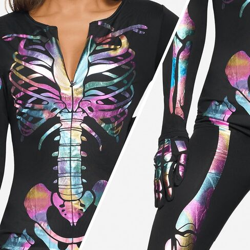 إبداعات spooktaculary Womens Heledon Costume Glow في البودات العظمية المظلمة ، الهالوين ، أزياء الهالوين للبالغين in Saudi Arabia