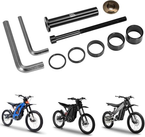 قفل الجذعية Kemimoto لـ Surron Talaria Spacer مع قاعدة قبعة أعلى مقود وجوز متموجة مع الدراجة الترابية Sur -Ron Light Bee X S X260 Ultrabee L1E/L3E Talaria Segway X260 X160 in Saudi Arabia