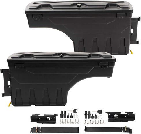 G-PLUS TRUCK BED BED BOX TOOL BOX متوافق مع 2007-2020 TOYOTA TUNDRA BLACK REAT TOOL in Kuwait