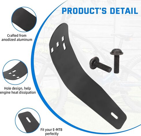 for Specialized Turbo Levo gen4 Bash Guard Engine Guard Plate, E-Bike Mountain Bike Lower Frame Guard Cover Protection, Motor Guard Cover, Lightweight Mountain Bike Engine Shield, Black in Saudi Arabia