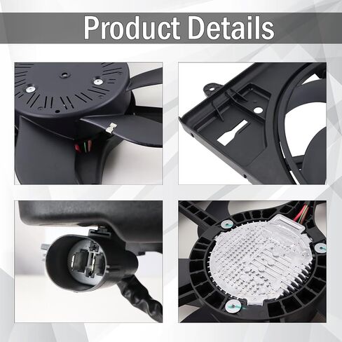 مجموعة مروحة المبرد تبريد المحرك متوافقة مع 2012-2017 Jeep Wrangler ، 2018 Wrangler JK 3.6L استبدال#68143894AA 68143894AB 621-601 6010277 624080 CF13078 in Saudi Arabia