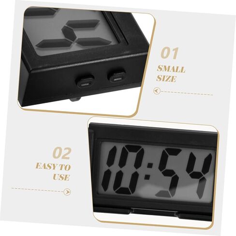 CIIEEEO CAR Dashboard Digital Clock Mini Clock Clock شاشة دقيقة للسيارات والاستخدام الداخلي المنزلي in Saudi Arabia