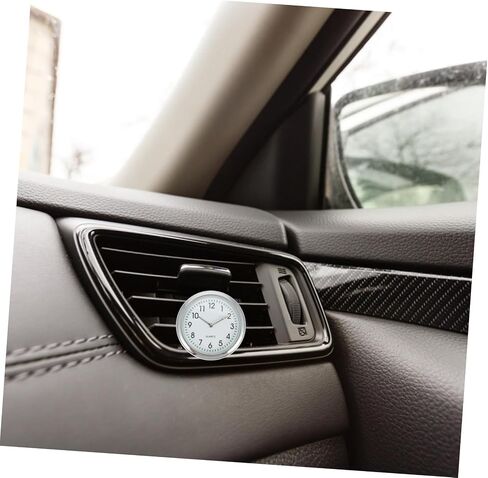 Mobestech Car Dashboard Mini Clock Adhesive Auto Light Vehicle Clock for Cars SUV with Stable Installation and Decorative Luminous Design Easy to Use Gift in Saudi Arabia
