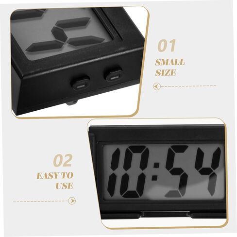 Ciieeo Mini Dashboard Clock with Precise Display Compact Portable Design for Car Desk and Bedside Use Multifunctional Vehicle Clock with Clear LCD Screen in Saudi Arabia